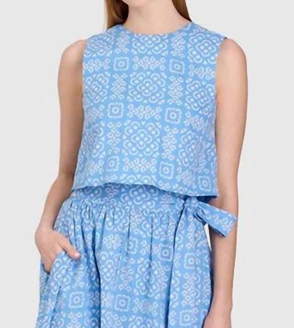 NEW LIVRO crop top in lanai tile
